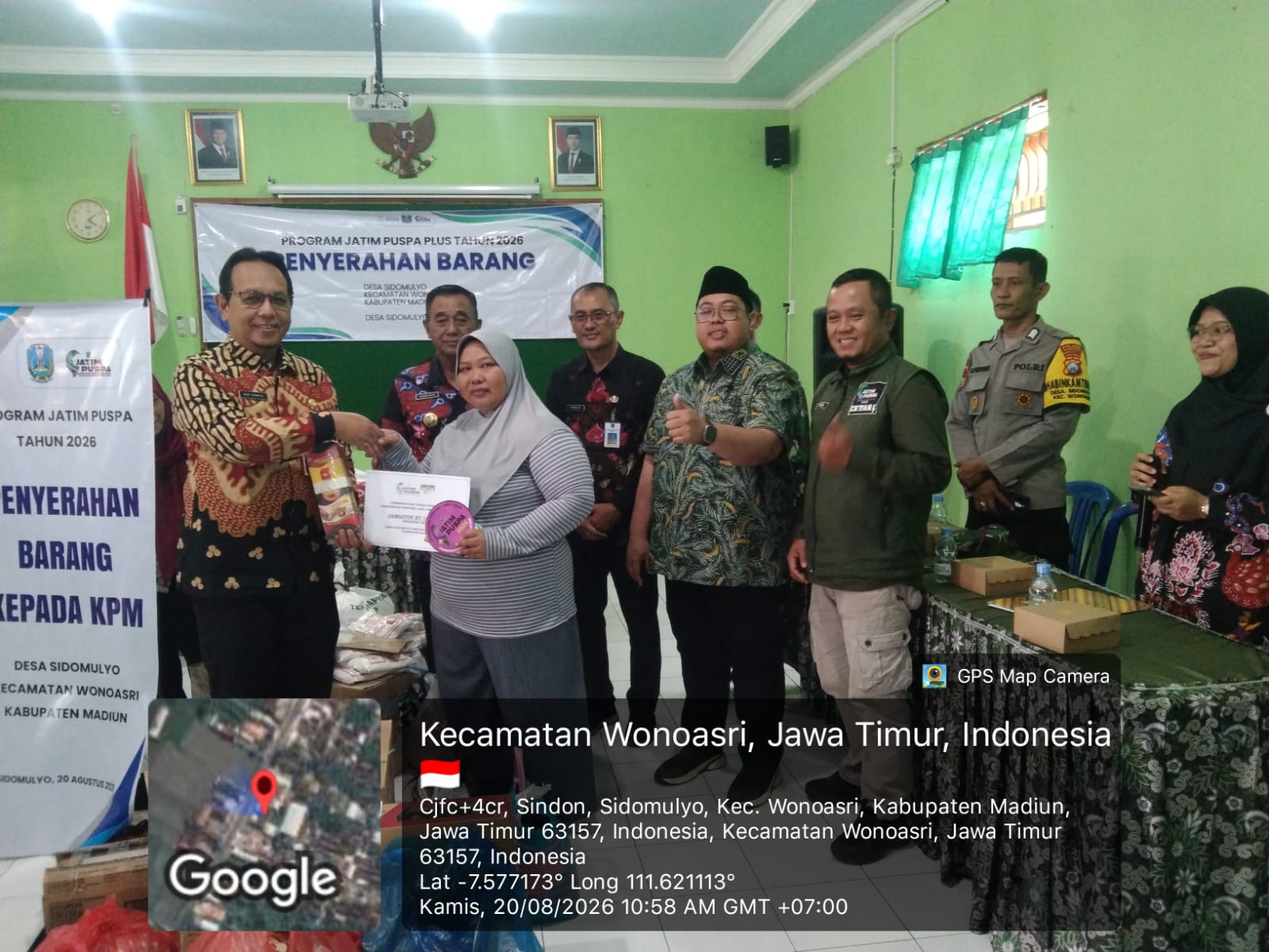 Giat Penyerahan Barang kepada KPM Jatim Puspa Plus 2026